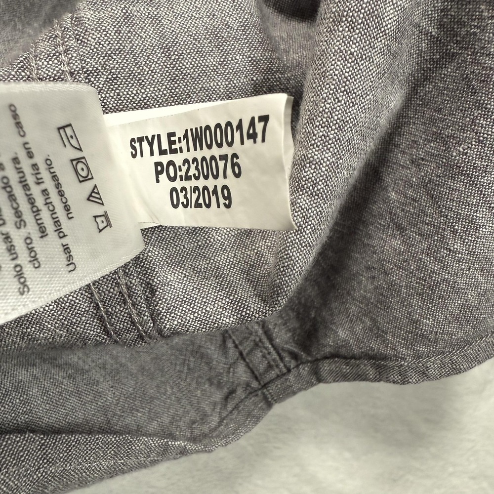 Vineyard Vines Shirt Mens‎ Large Gray Dockman Long Sleeve Casual Button Up - Picture 5 of 11